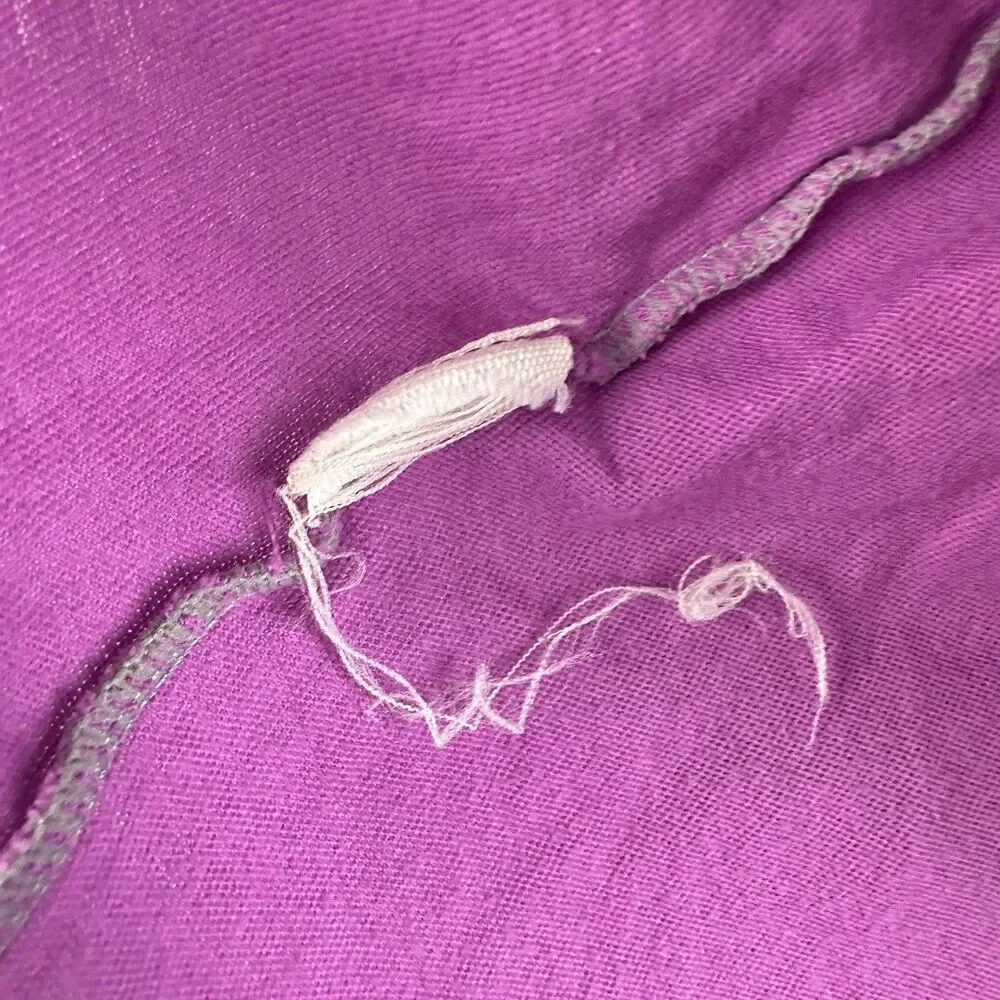Free People Beach Two Way Top Womens Medium Electric Grape Open Boho Tassels*